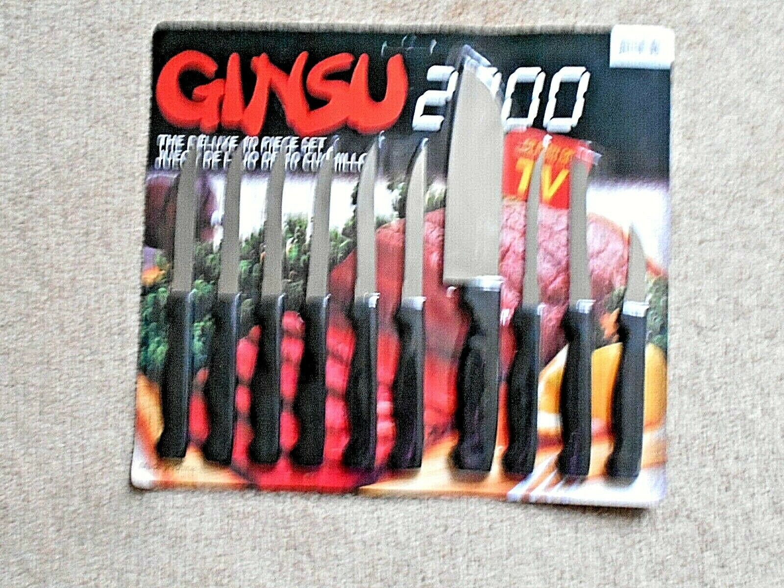 Ginsu 2000 Deluxe 10 piece Stainless Steel Knife Set 96659 Kitchen