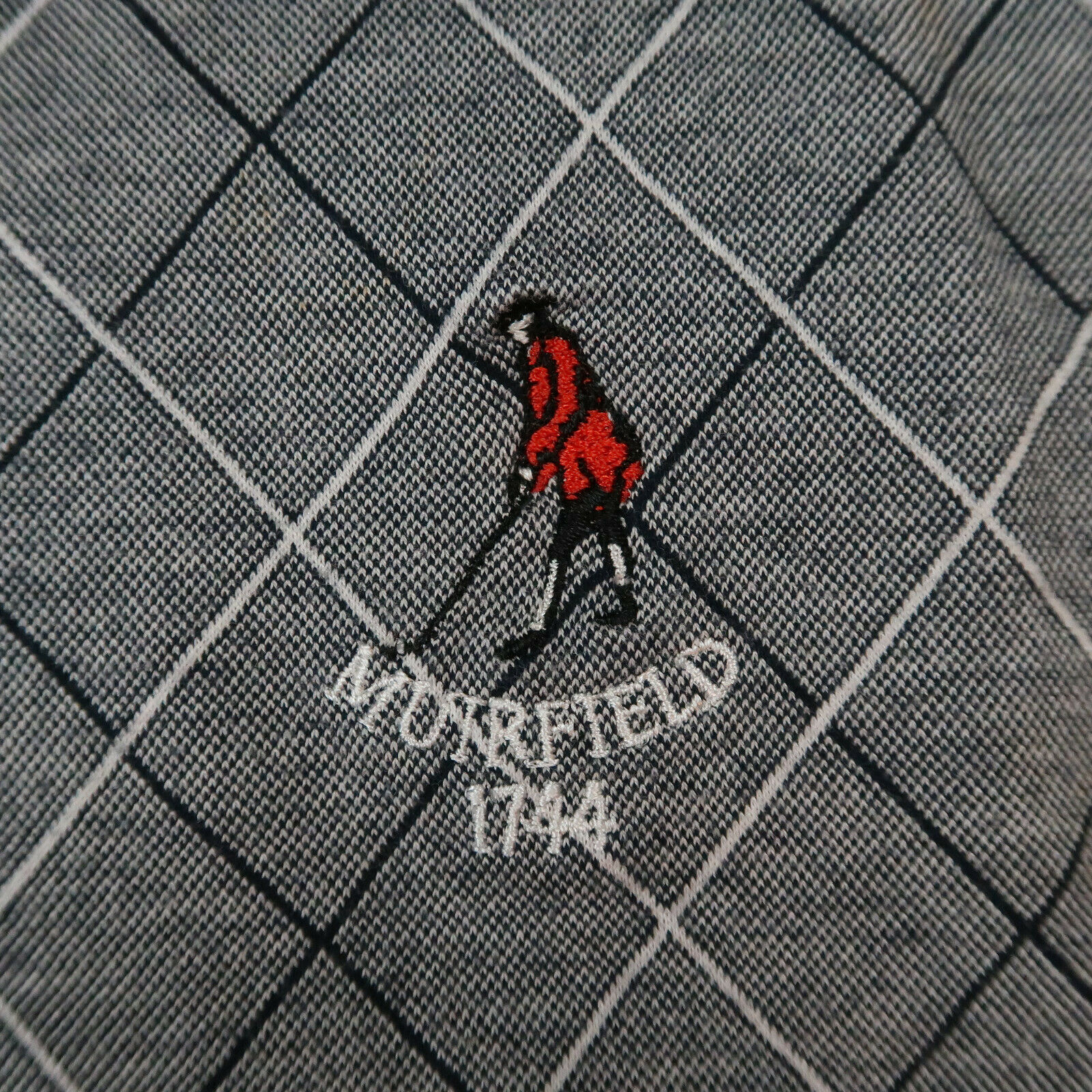 Muirfield 1744 Mens Polo Shirt Size XL Gray Embroidered Short Sleeve Golf - Polos