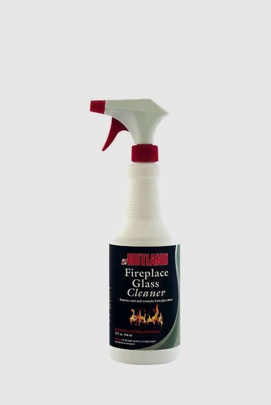 #82 RUTLAND 32oz Fireplace Glass & Hearth Cleaner Smoke Soot Creosote Remover