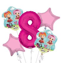 Lalaloopsy Balloon Bouquet 8th Birthday 5 pcs - Party Supplies - $12.99