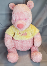 Winnie The Pooh Sugar Sweet Pooh Pink 20" Plush Shimmer Sparkle Disney Store - $29.65