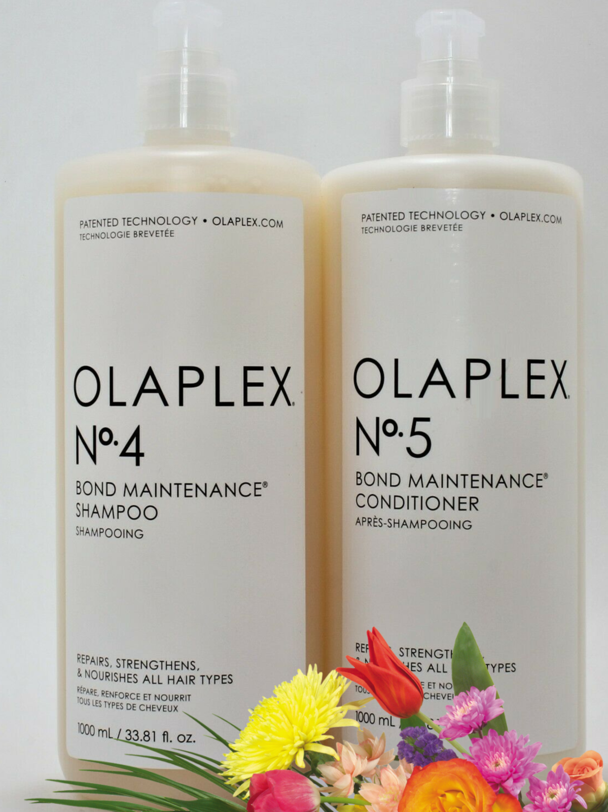 Olaplex No. 4 Shampoo and No. 5 Conditioner Duo With Pumps 33.8 oz each Olaplex