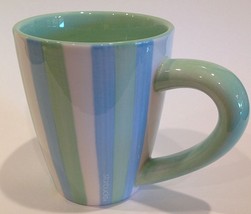 Starbucks 2003 Barista 12oz. Coffee Cup Green Blue &amp; White Stripes - $22.99