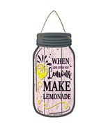 Lemons Make Lemonade Novelty Metal Mason Jar Sign - $14.95