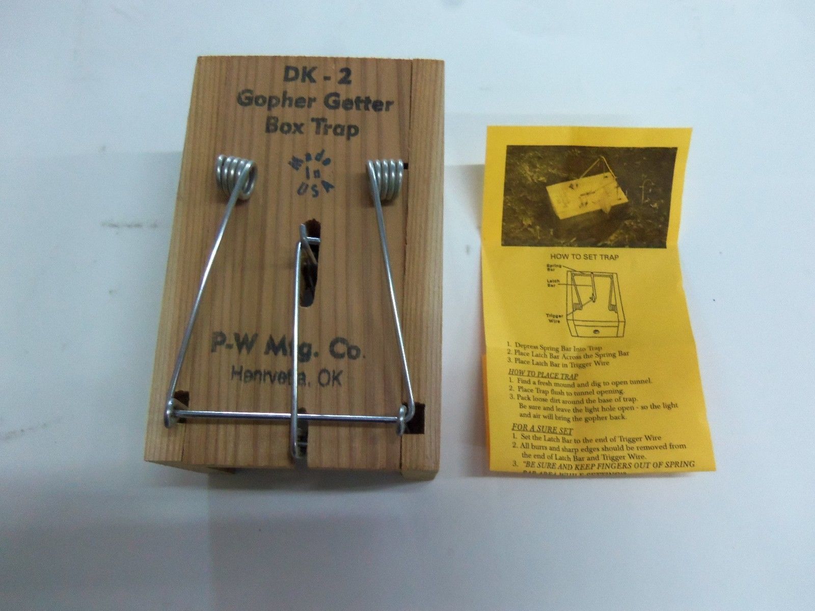 6 DK2 Death Klutch Gopher Getter Box Trap Mole TrapTrapping Mole Free