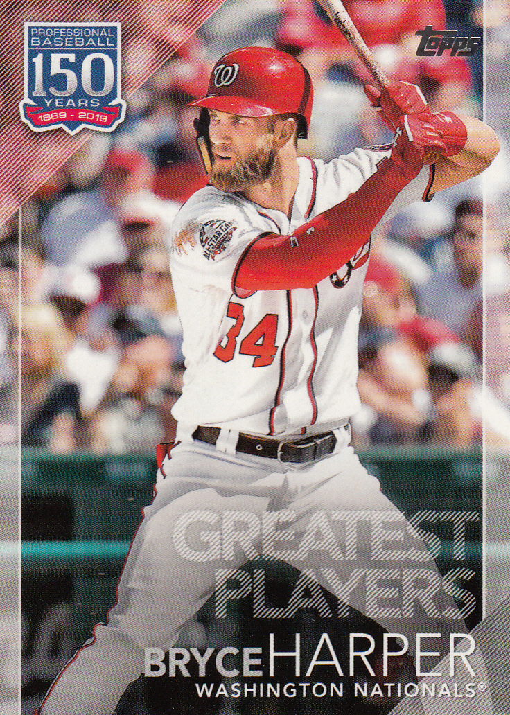 Bryce Harper 2019 Topps Series 1 Greatest Players Card #150-68