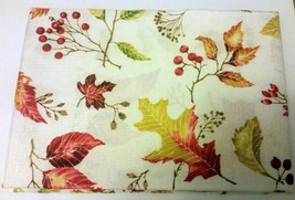 Printed Linen Tablecloth 60"x120", (10-12 Ppl) Fall, Autumn, Leaves Of Change,Bm - $29.69