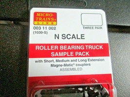 Micro-Trains Stock # 00311002 Roller Bearing Truck Sample Pack Short, Med, Long image 2
