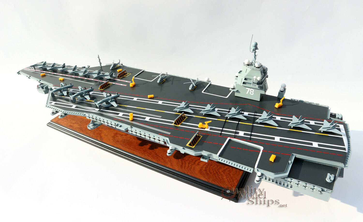 USS Gerald R. Ford CVN 78 Aircraft Carrier - Handcrafted Model Scale 1/ ...