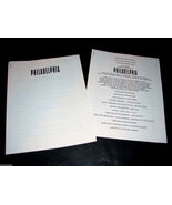 1993 Jonathan Demme Movie PHILADELPHIA Press PRODUCTION INFO &amp; NOTES - $14.99