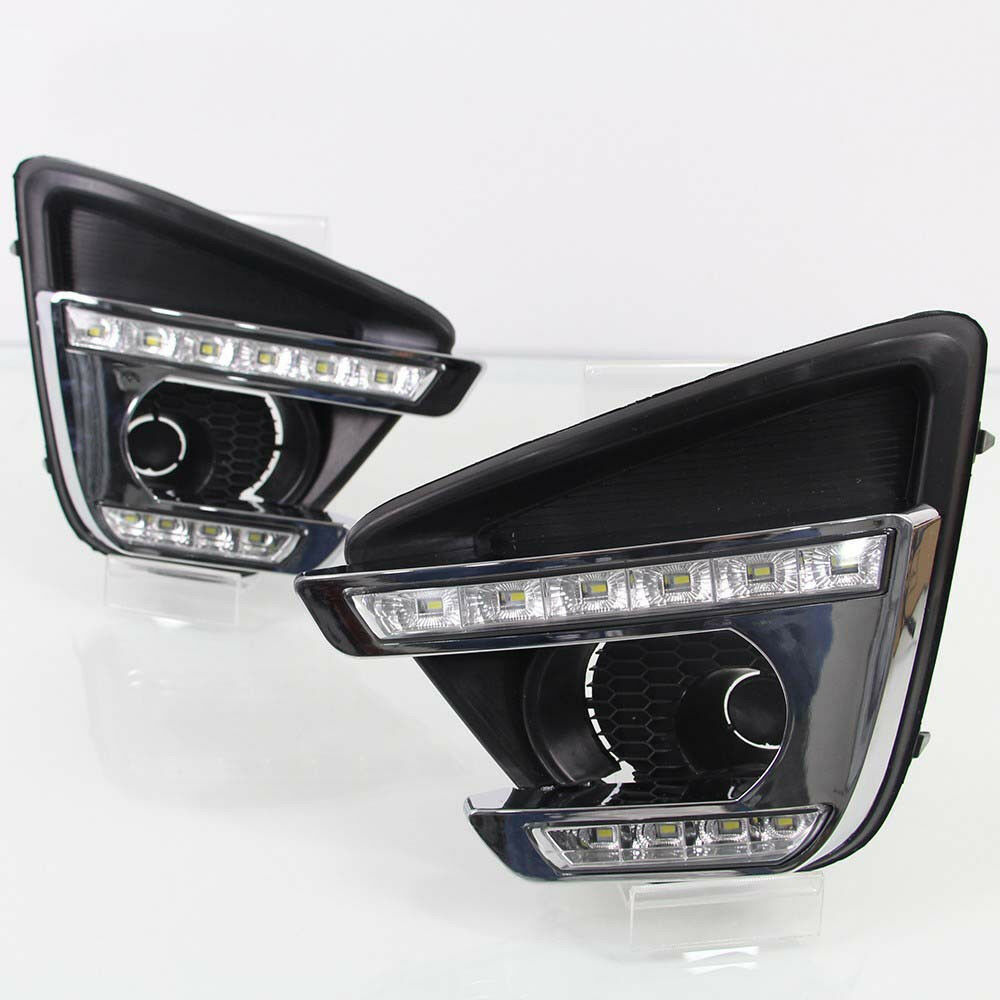 For Mazda CX5 2016 2pcs White LED Car DRL Daytime Running Lights Fog