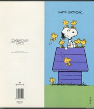 1 Vintage Greeting Card Happy Birthday from All of Us  Hallmark Snoopy T... - $2.00