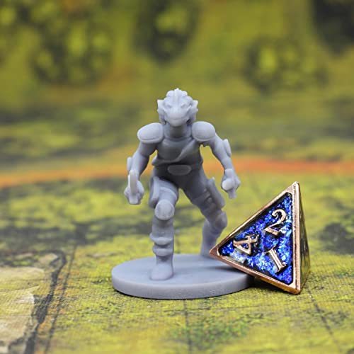 3D Printed Miniature: Dragonborn Male Rogue