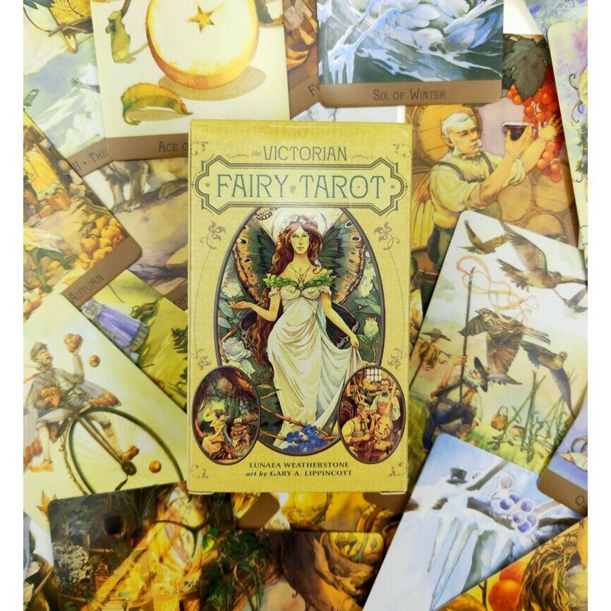 Victorian Fairy Tarot: A 78 Tarot Cards Deck English Language Divination Occult