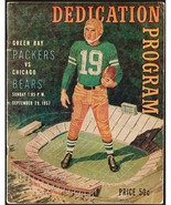 1957 Packers vs. Bears Program - 1st Game at Lambeau Field &amp; Paul Hornun... - $207.90