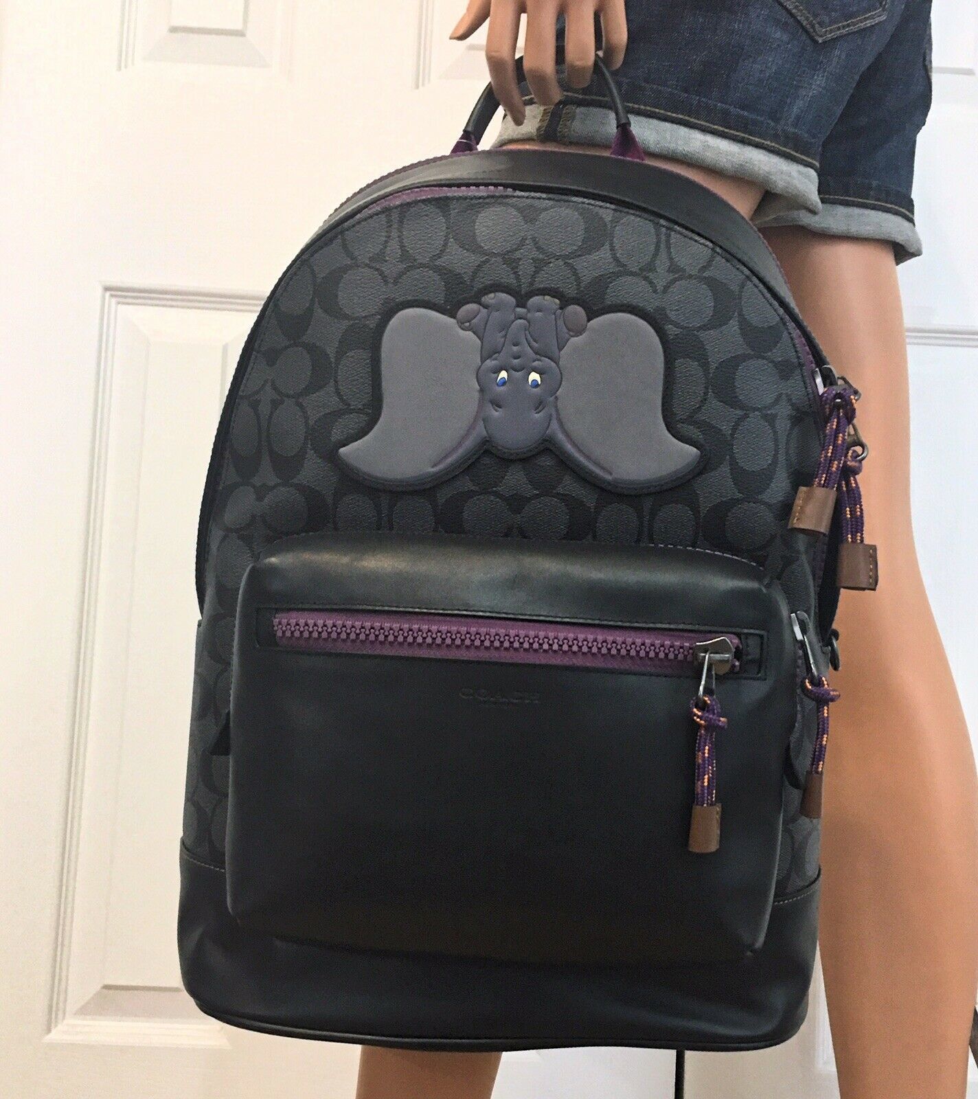 Coach Disney Dumbo Backpack Large West Black Bag NWT - Women's Bags ...