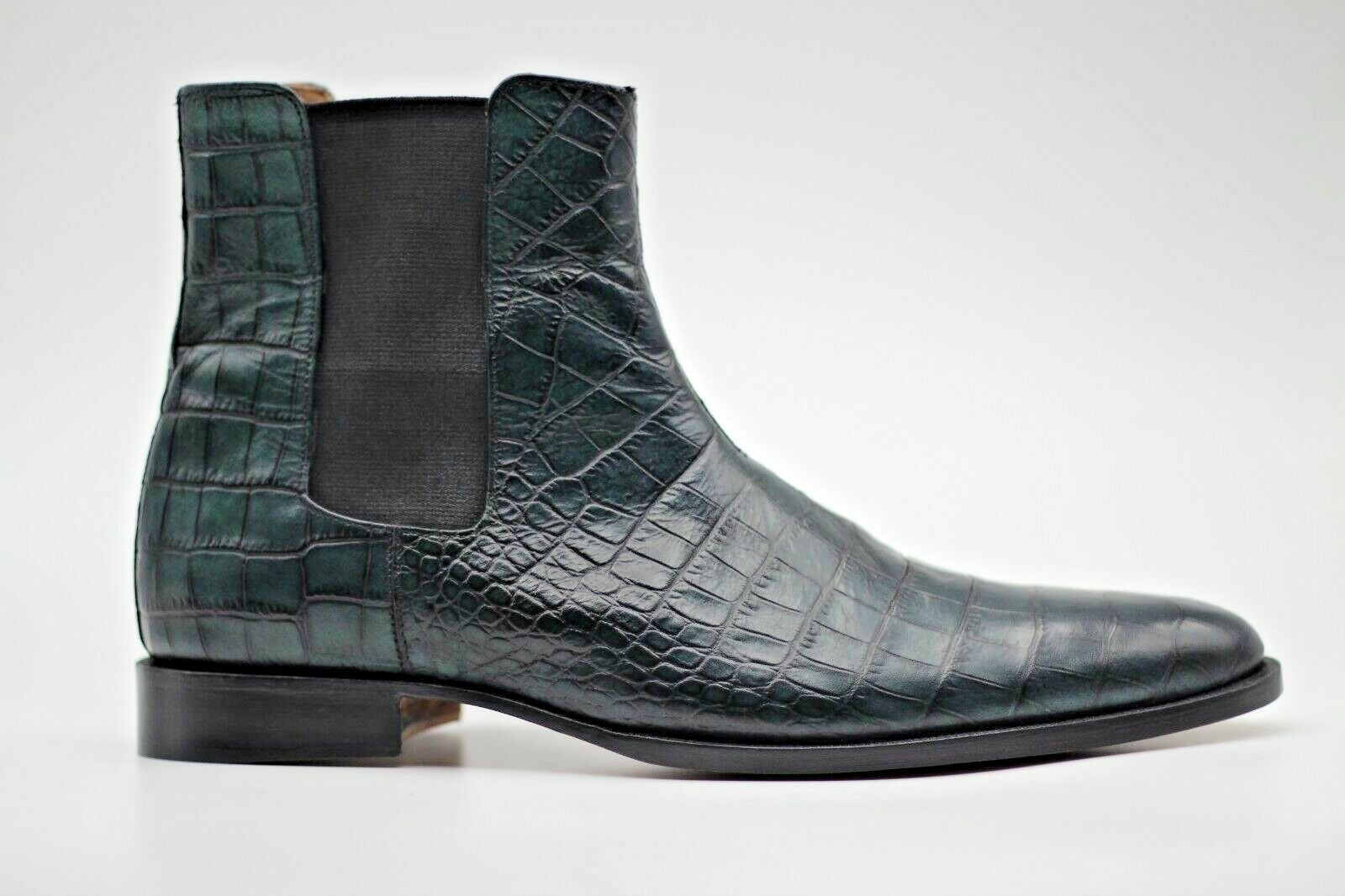 printed chelsea boots