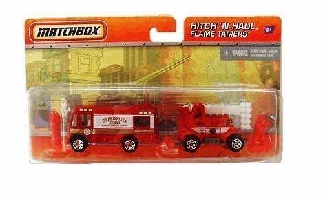 Matchbox Hitch N' Haul Flame Tamers (WildFire Unit Mobile Command ...