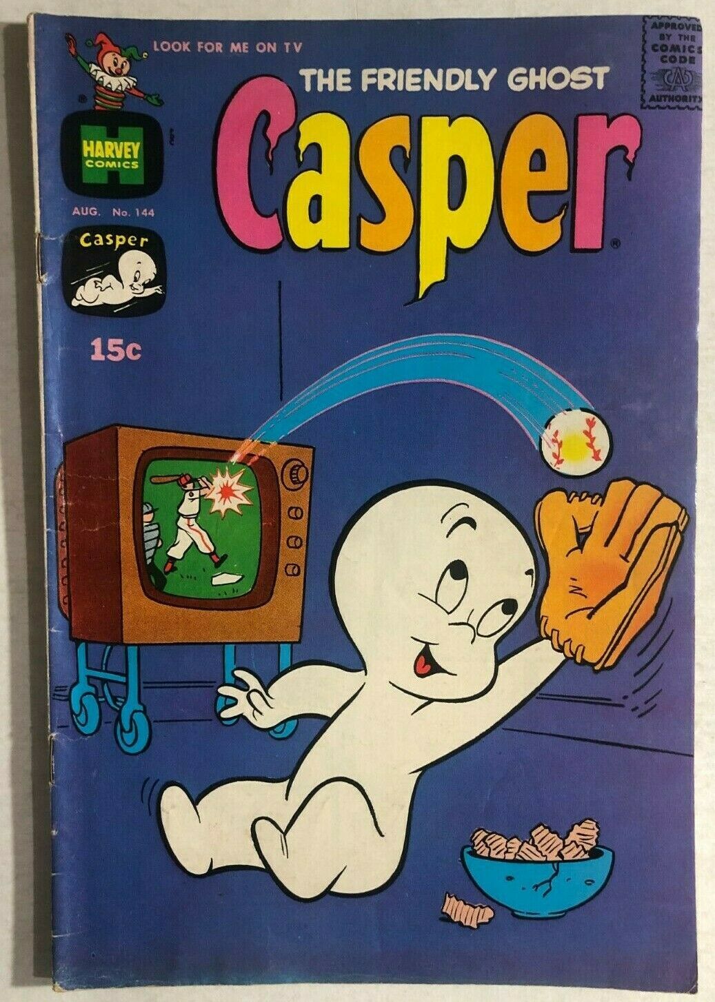 Show full-size image of CASPER THE FRIENDLY GHOST #144 (1970) Harvey Comics...