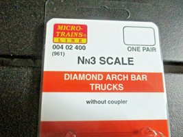 Micro-Trains Stock # 00402400 (961) Diamond Arch Bar Trucks Nn3 1 Pair image 2