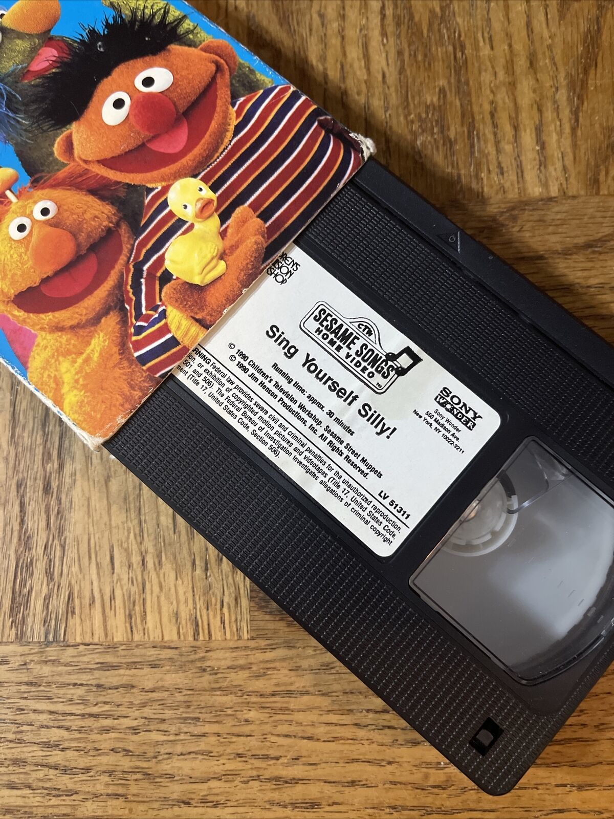 Sesame Street Sing Yourself Silly VHS - CDs