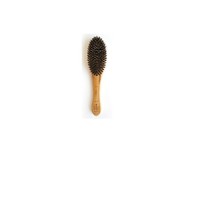 Bass 100% Soft Wild Boar Pet Groomer bamboo wood.Oval Medium (A-15) - $20.44
