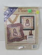 Folk Art Angel Counted Cross Stitch Dimensions Simple Pleasures kit w/ muslin + - $5.93