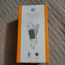 AT&T Trimline Telephone 210 White Corded Lighted 13 Memory New Princess Phone  - $24.99