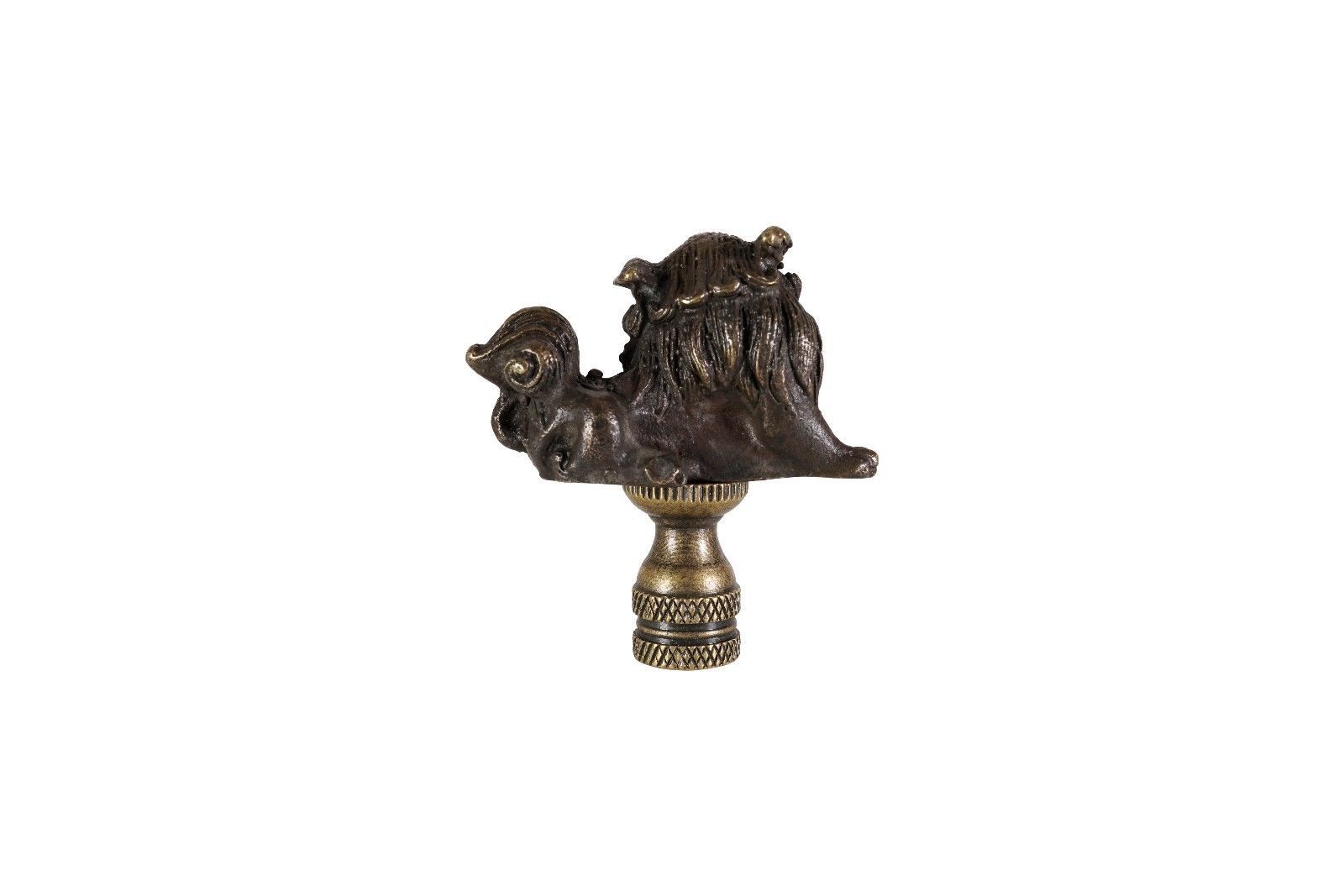 Bronze Foo Dog Figurine Table Lamp Finial And 50 Similar Items Bronze Foo Dog Figurine Table Lamp Finial 2 5