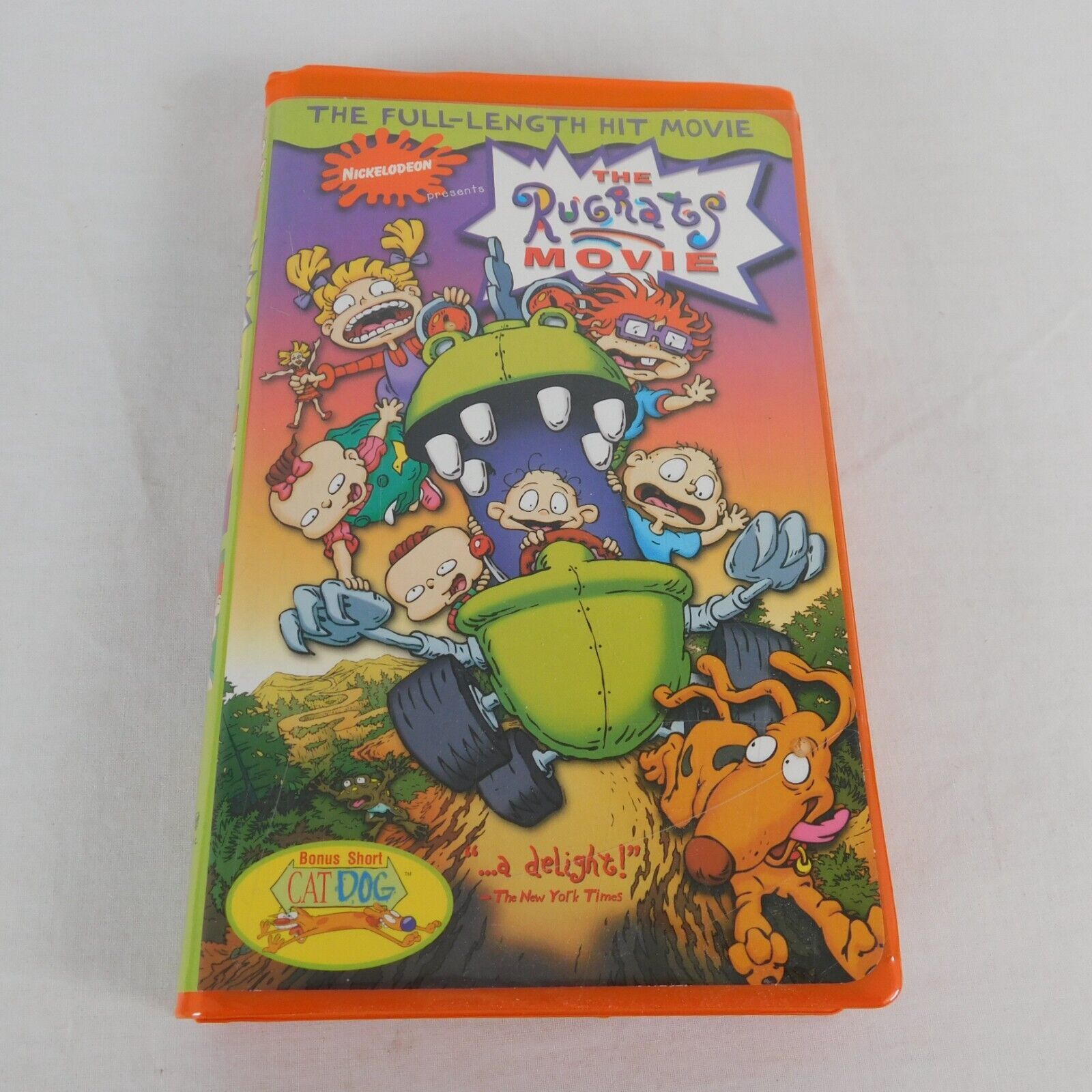 Nickelodeon Rugrats Movie Vhs 1998 Original Orange Clamshell Catdog 