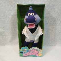 Gemmy Purple Disco Dino Dancing Dinosaur 1998 Electronic with Box 14" KAY-BEE - $29.95