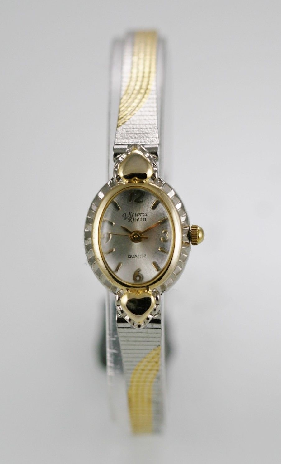 Victoria Rhein Watch Womens Stainless Silver Gold Water Resistant White ...