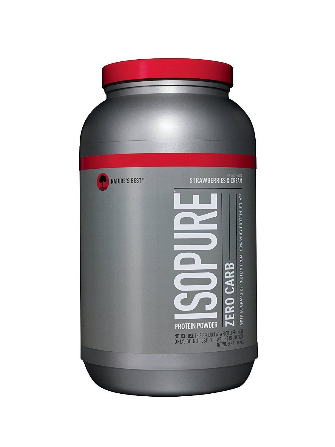 Nature's Best Isopure perfect zero carbohydrates strawberries and