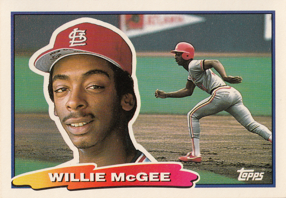 Willie McGee 1988 Topps Big Card 79 Baseball Cards