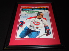 Henri Richard Signed Framed 1973 Sports Illustrated Magazine Cover Canadiens image 1