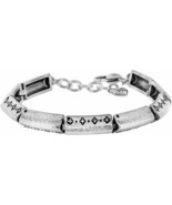 NWT BRIGHTON Infinite silver bracelet designer chain ladies beads beaded... - $39.77