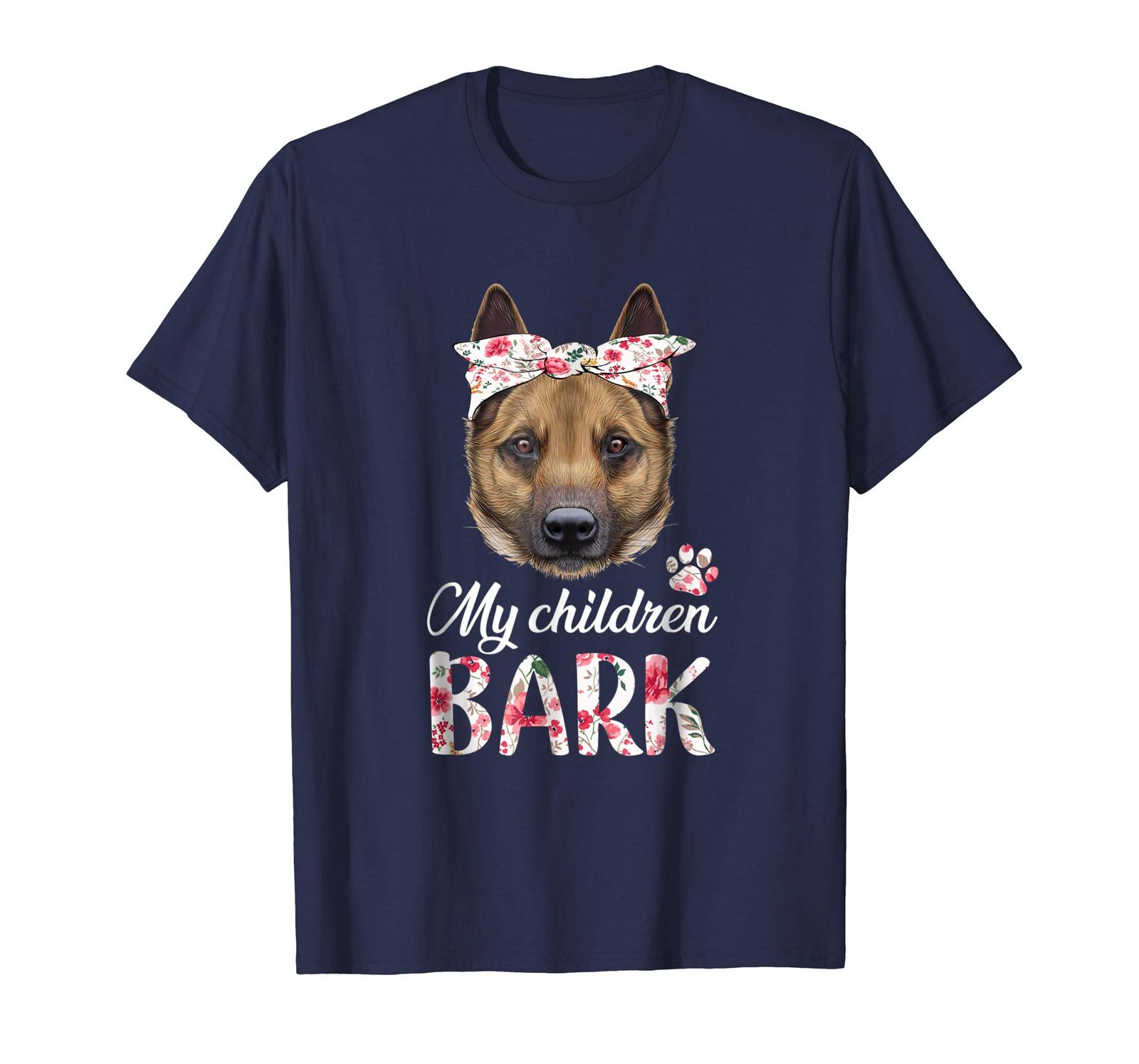 Dog Fashion - My Children BARK Dog Mom Mallinois Bandana Shirt Men