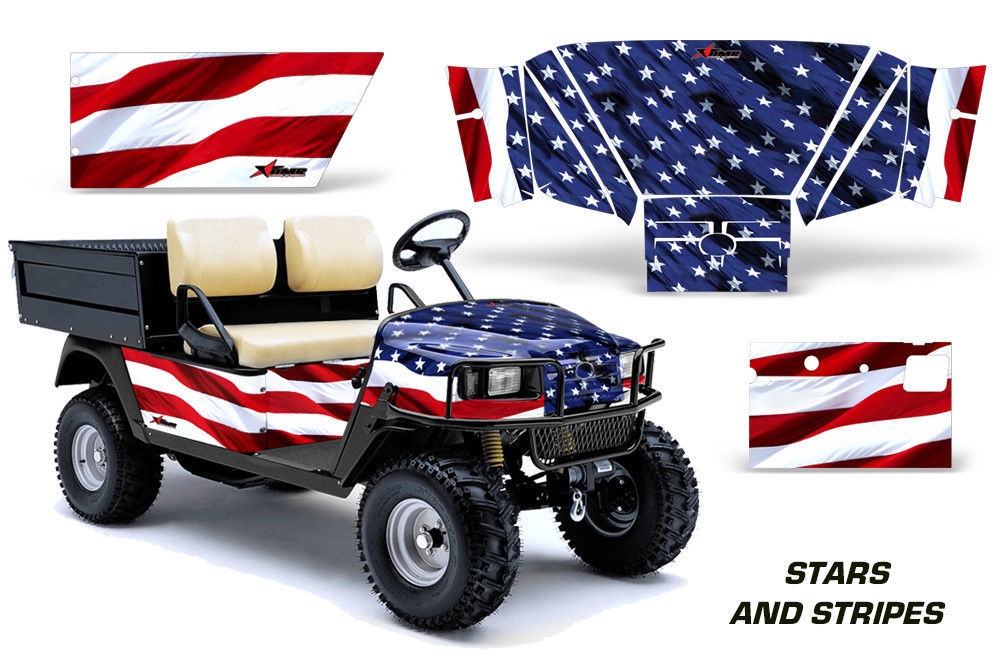 Golf Cart Graphics Kit Decal Sticker Wrap For EZGo Workhorse 9603