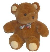 Vintage Commonwealth Teddy Bear Flower Bow Tie 14 inch Plush Stuffed Animal Toy - $32.55