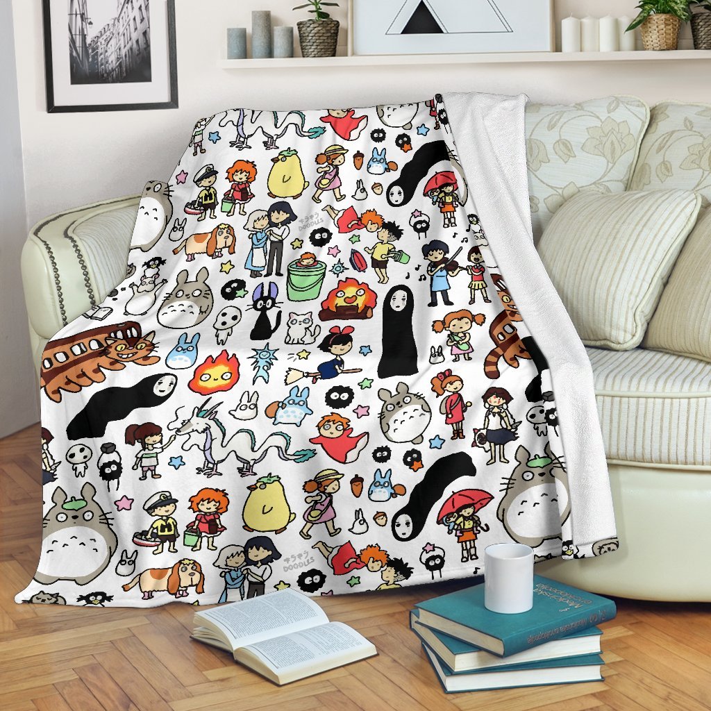 Totoro Studio Ghibli Premium Blanket - Blankets & Throws