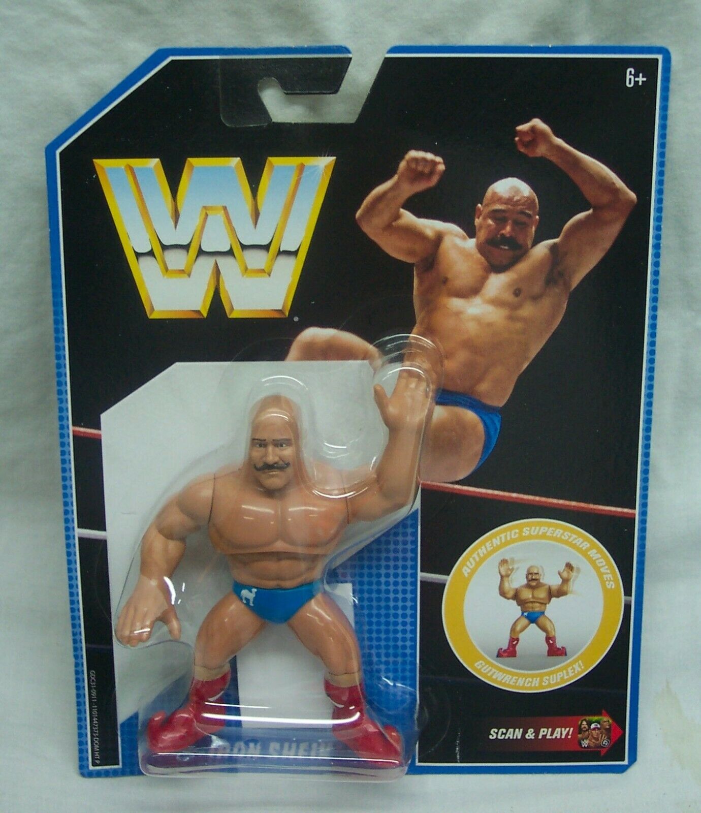 VINTAGE STYLE WWE WWF IRON SHEIK 5" ACTION FIGURE Toy NEW Mattel 2019