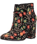 Fergie Footwear Tesla Black Embroidery Ankle Bootie Shoes Women&#39;s Size 1... - $49.99