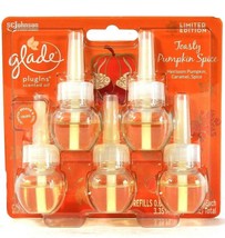 1 Pack Glade PlugIns 3.35 Oz Limited Edition Toasty Pumpkin Spice 5 Ct Refills