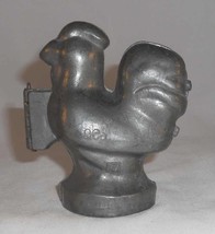 Vintage S &amp; Co NY Pewter Ice Cream or Candy Mold Rooster or Chicken Stan... - $60.00