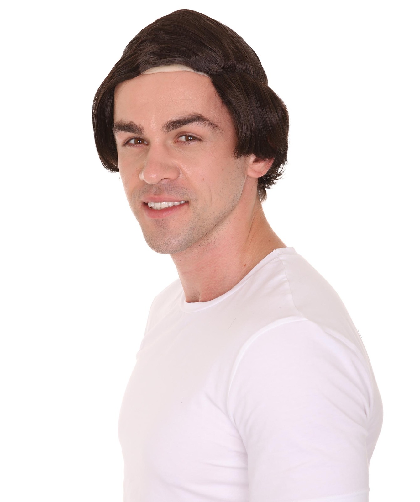 Comb Over Bald Men Dk Brown Wig Cosplay Halloween Wig HM251 Wigs