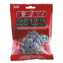 Toms Bonbon ROTTEN FISH Strawberry/Salmiak licorice candy -125g-FREE SHI... - $9.36