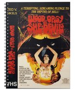 Blood Orgy of the She-Devils Vintage Horror VHS Cover Spiral Notebook - ... - $14.99