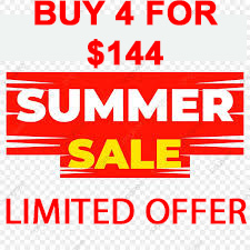 JULY 29-31 FRI-SUN SUMMER SPECIAL! PICK ANY 4 LISTED FOR $144 OFFER DISCOUNT