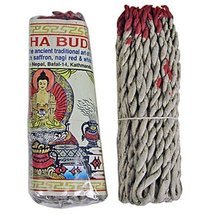 Tibetan Amitabha Buddha Rope Incense, 3.5&quot; Length - 3 Packs, 45 Sticks P... - $13.95