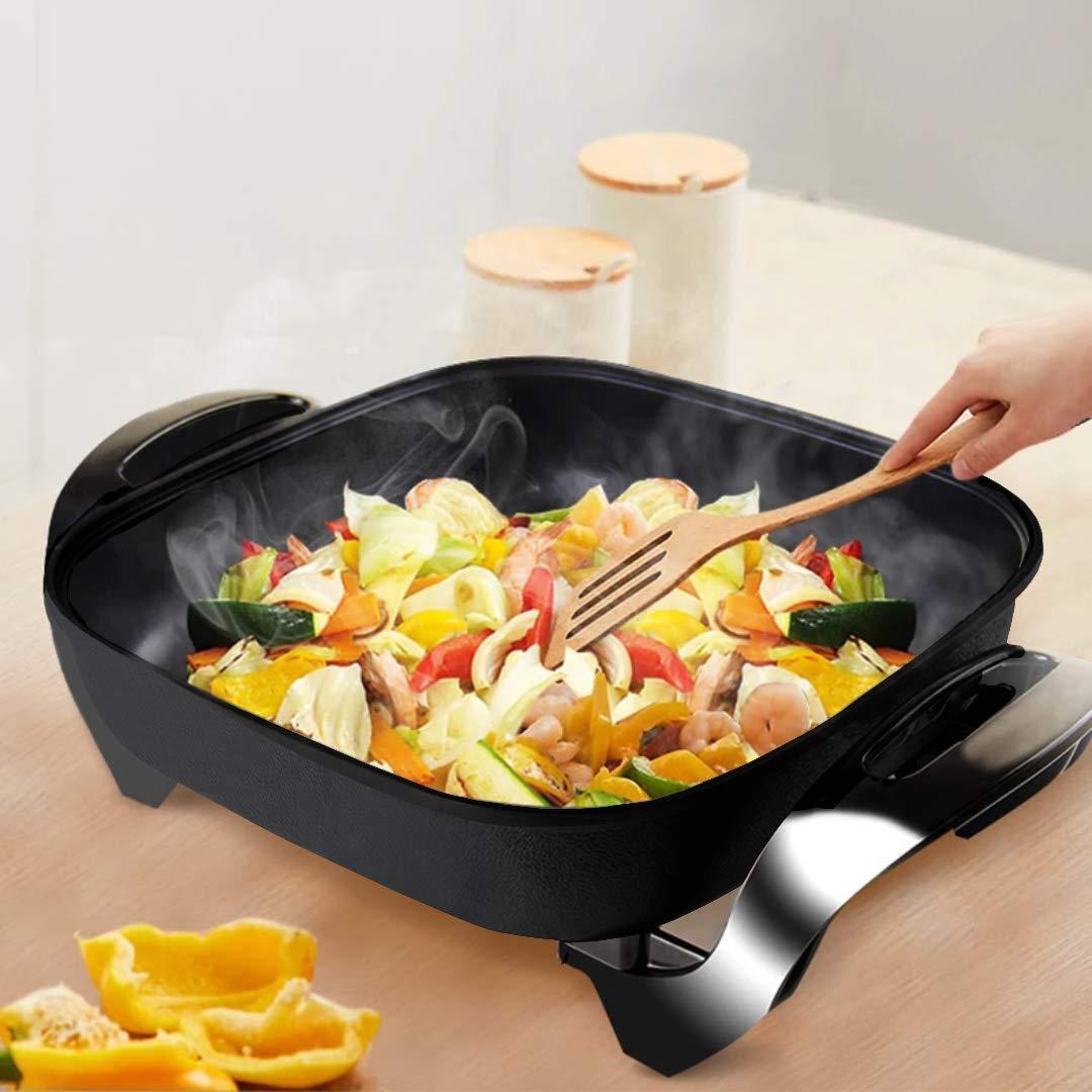 Deep Dish Nonstick Electric Skillet, Glass Lid and EasyPour Spout
